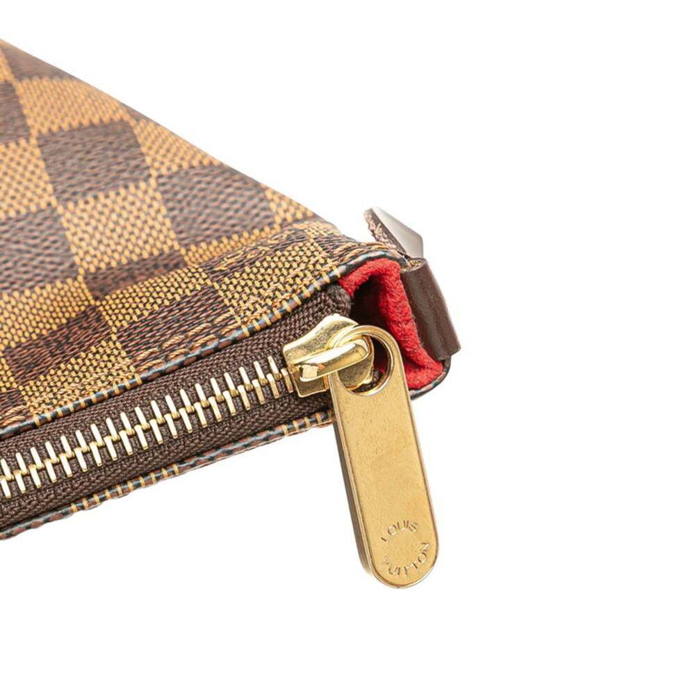 LOUIS VUITTON Authentic Brown Damier Leather Tote Bag - Picture 7 of 11